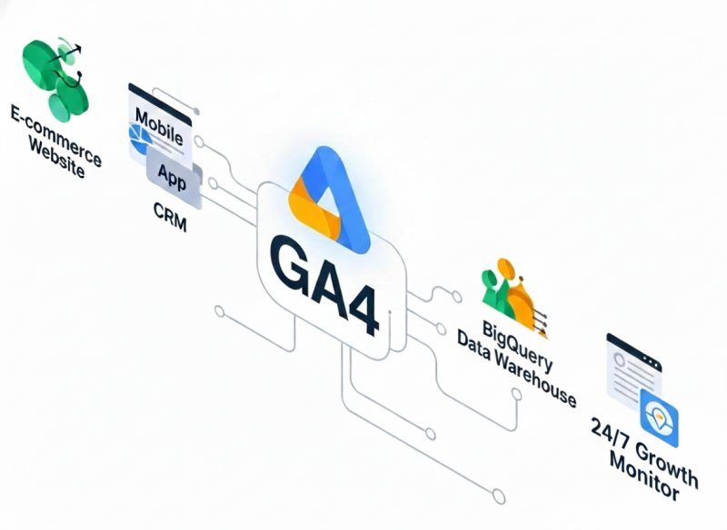 GA4 Data Infrastructure Map